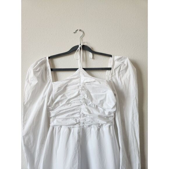 ASTR The Label‎ Women’s White Long Sleeve Tie Neck Dress | Size XS - Picture 5 of 8
